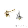 BUMBLE BEE 316L SURGICAL STEEL NOSE BONE STUD (5MM BEE SIZE)